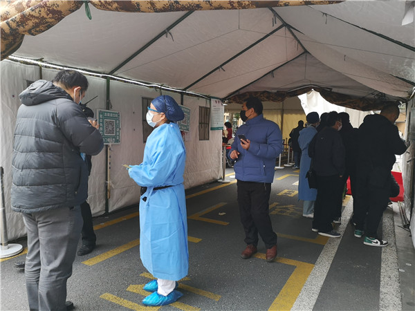 上海市第六人民医院临时搭建帐篷