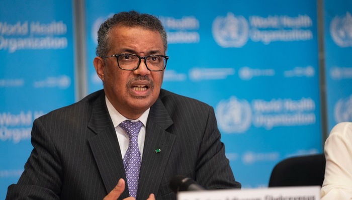 新冠,肺炎,疫情,世卫组织,例行记者会,全球性,世界卫生组织,总干事,构成,传播