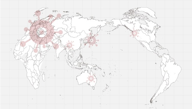 数据 | 五张图告诉你全球疫情蔓延得有多快