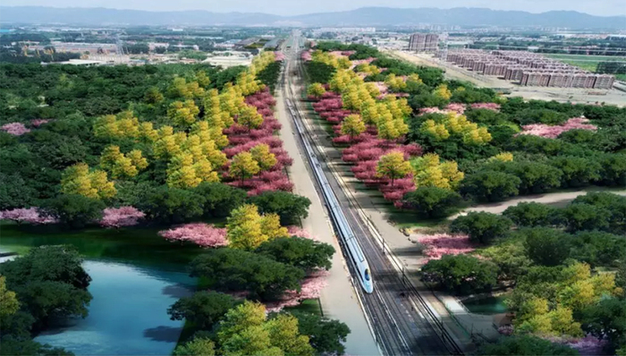 市郊铁路,昌平山,赏花,节点,古北口站,怀柔北站,美颜,出城,景观效果,不同视野