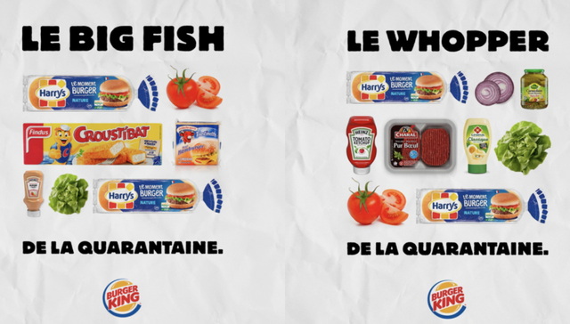 宅家做饭的趋势也开始在国外流行，汉堡王推出“隔离皇堡”食谱