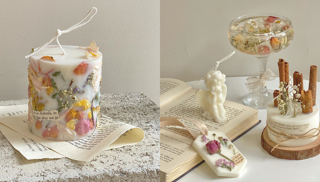 是日美好事物｜圣洁而静谧的鲜花蜡烛，能摸得到大海的热带风光刺绣