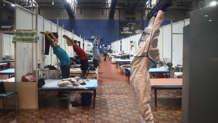 印度,新冠,贫民窟,孟买