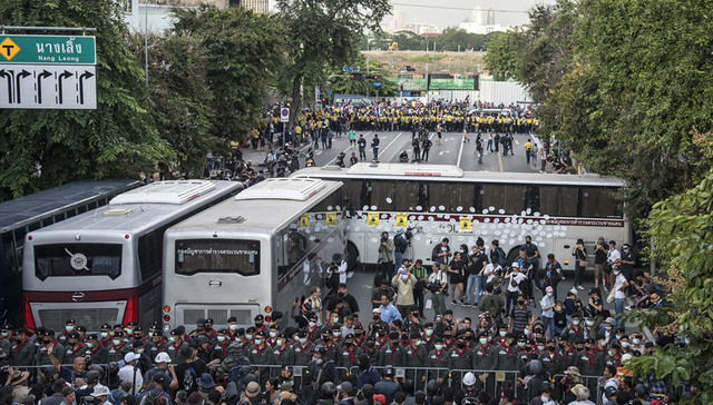 泰国,曼谷,游行,王室