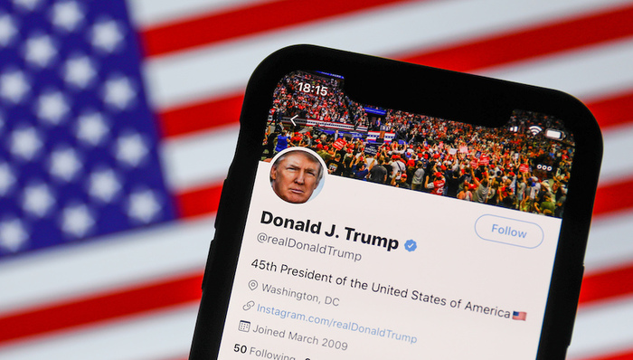 社交媒体,推特,互动,关注,审查,选民