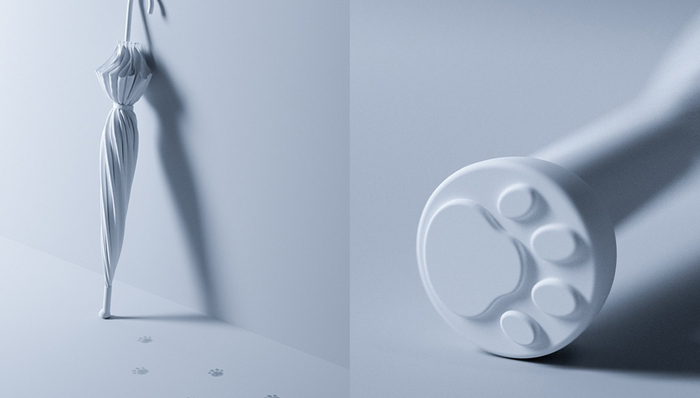 【是日美好事物】“猫咪肉球”伞让人爱雨天；Valextra新包用大理石装点