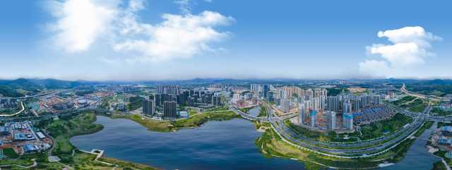 中新广州知识城航拍图。