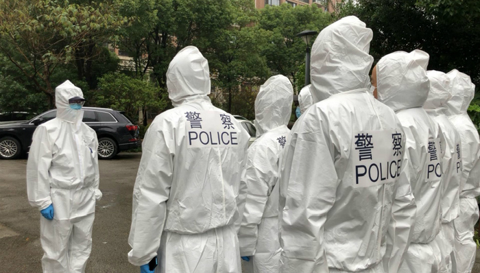 上海疫情,明天华城,隔离小区,民警,浦东公安分局