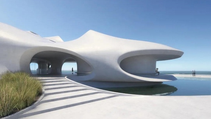 MAD设计的云洞图书馆封顶，“海口：海边的驿站”项目开启