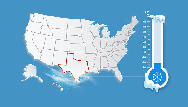 数据｜美国得州多地最低气温破纪录，断水、断电，农业或损失10亿美元