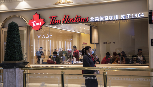 Tim Hortons中国加速开店，称咖啡在一线城市已成刚需