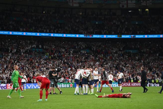 55年等一回，英格兰加时赛逆转丹麦首进欧洲杯决赛