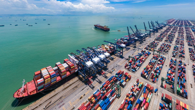 南沙港,广州港,盐田港,香港