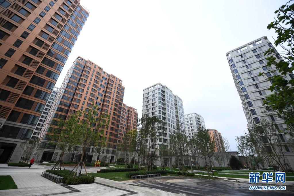 这是2021年7月16日拍摄的北京冬奥村。新华社记者 张晨霖 摄