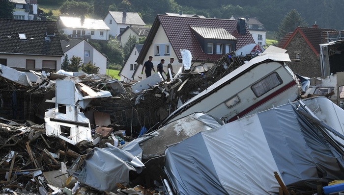 德国,洪灾,默克尔