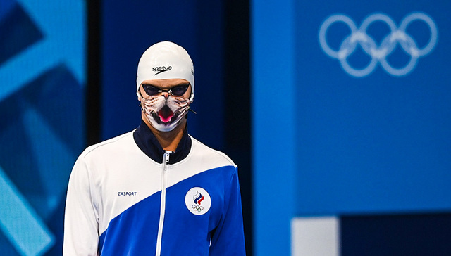 【图集】奥运场上的口罩：一道独特的景观