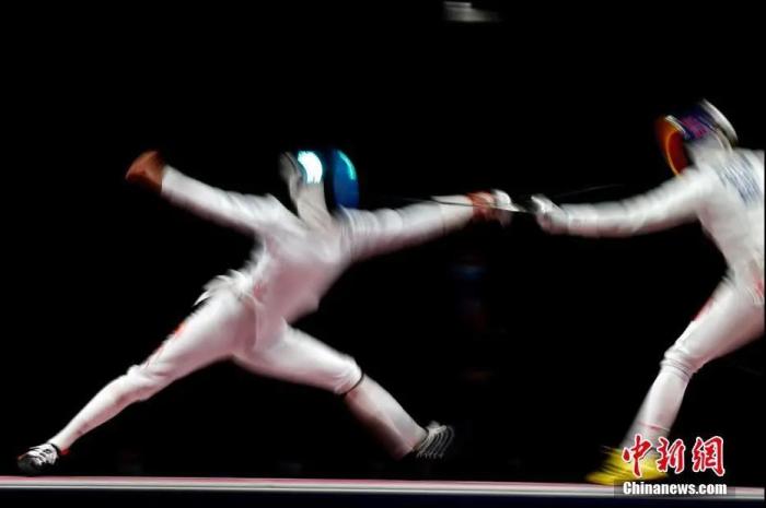 图为孙一文在比赛中。a target='_blank' href='http://www.chinanews.com/'p中新社/a记者 富田 摄 