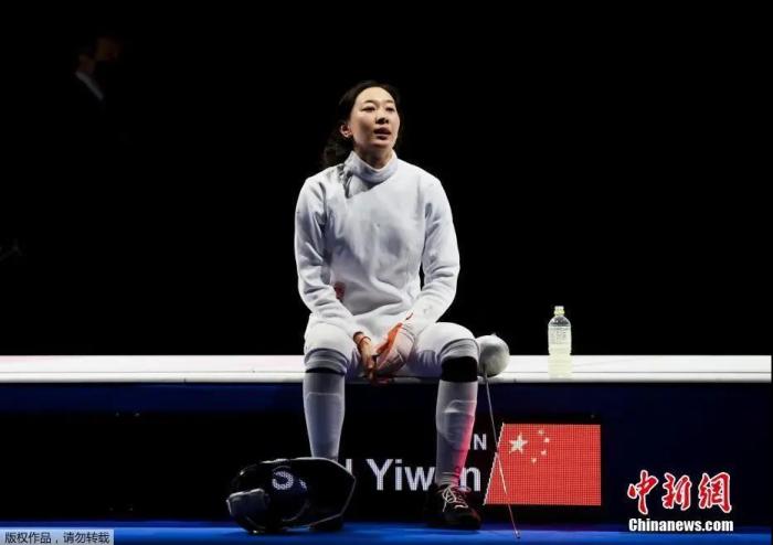 图为孙一文在比赛场馆内。a target='_blank' href='http://www.chinanews.com/'p中新社/a记者 富田 摄 