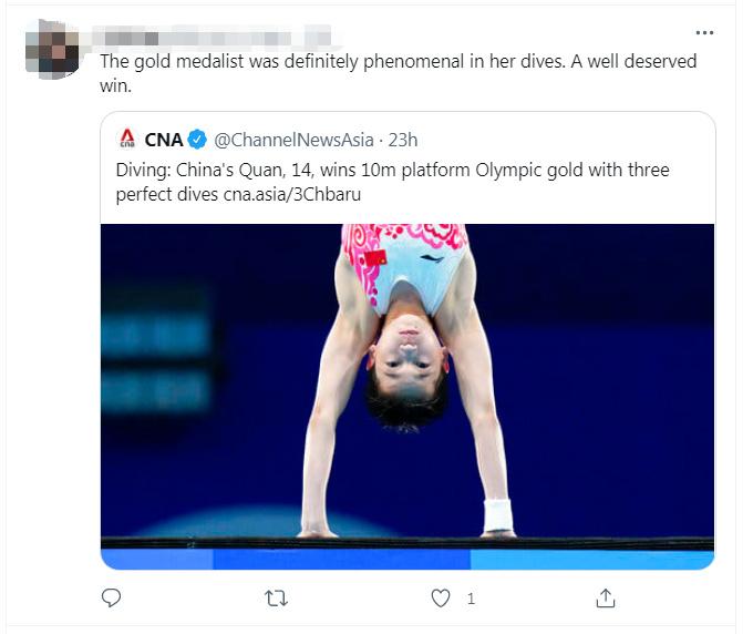 图五：外国网友评论。图片来源：外国网友在社交媒体推特平台转发亚洲新闻台新闻并评论截图。