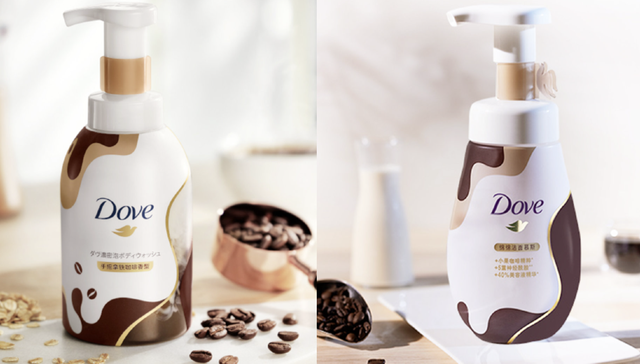 麦咖啡和多芬的新联名，是拿铁咖啡味的泡泡沐浴露