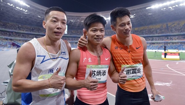 奥运联合队统治全运百米接力，男女接力天团均夺魁