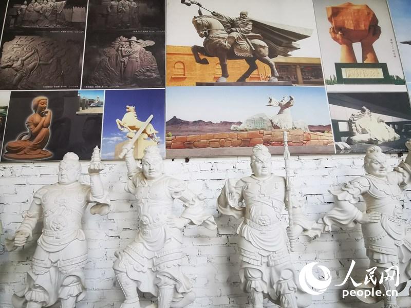 杜永卫美术馆陈列内景。人民网记者 赵光霞摄