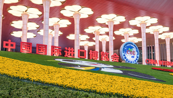 中国国际进口博览会，交流合作，长三角一体化，携手发展