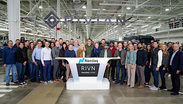 特斯拉劲敌来了，Rivian上市首日股价一度飙升53%，市值超过1000亿美元