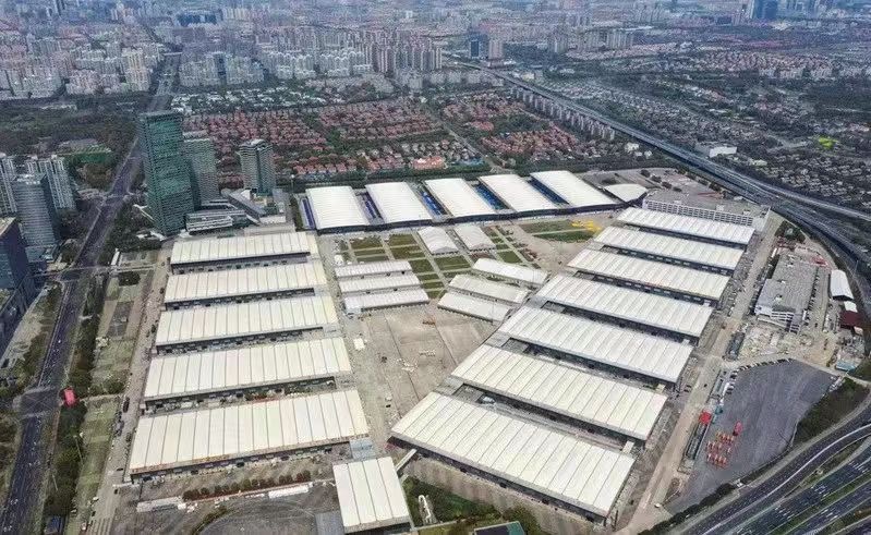 上海新国际博览中心鸟瞰