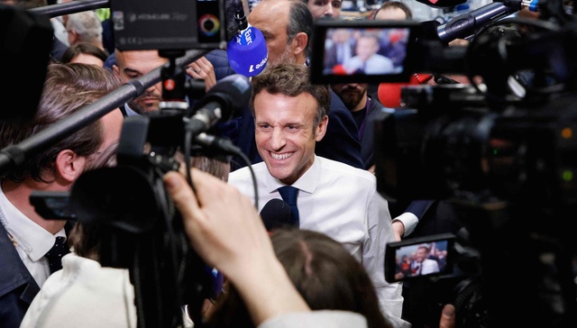 马克龙成功连任法国总统：将努力建设更强大的欧洲