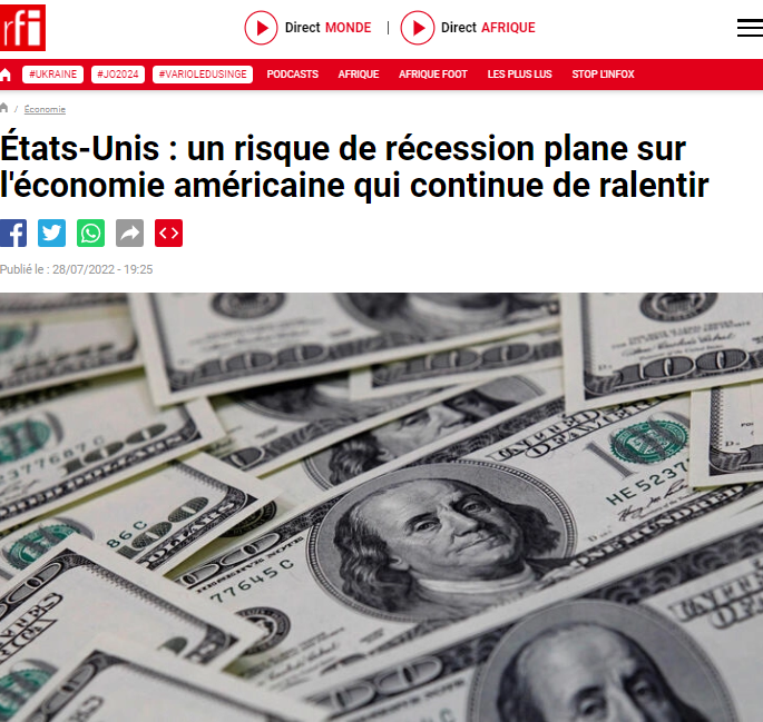 美第二季度GDP继续萎缩 外媒普遍看衰美国经济_fororder_图片1