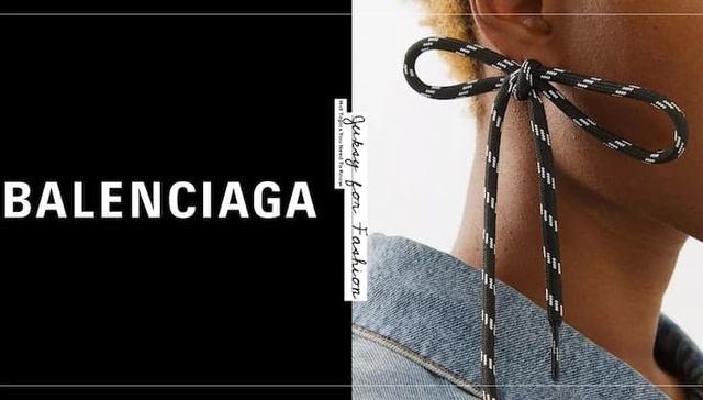 巴黎世家的这件新首饰，鞋带唱主角