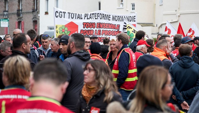 法国,罢工,抗议,核电