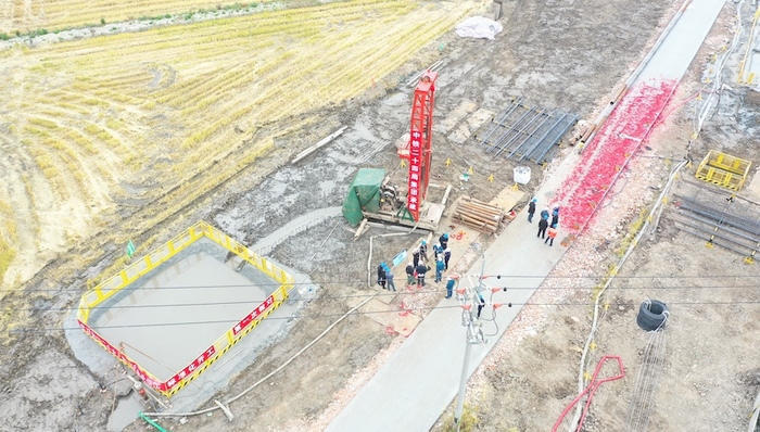 上海,南京,合肥,高速铁路,沪渝蓉高铁,沪宁段,宝山站,打桩