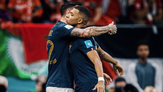 法国终结摩洛哥黑马之旅，连续两届世界杯挺进决赛