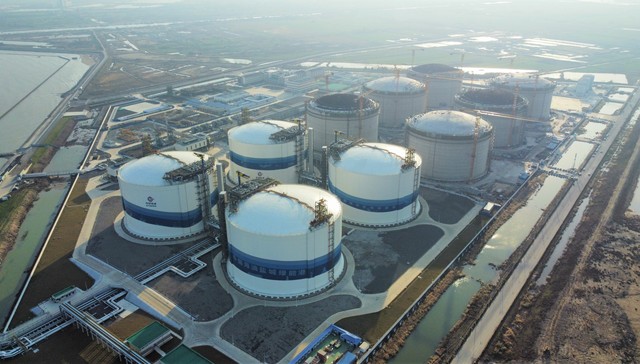 中国规模最大液化天然气储备基地正式对外供气