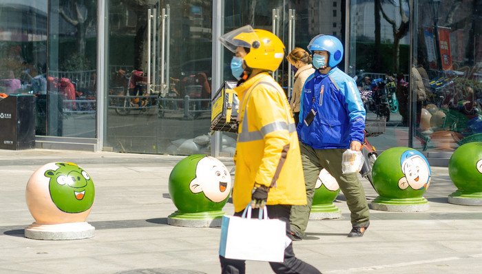 上海，外卖，补贴，春节,上海市政府,美团,饿了么,骑手,快递