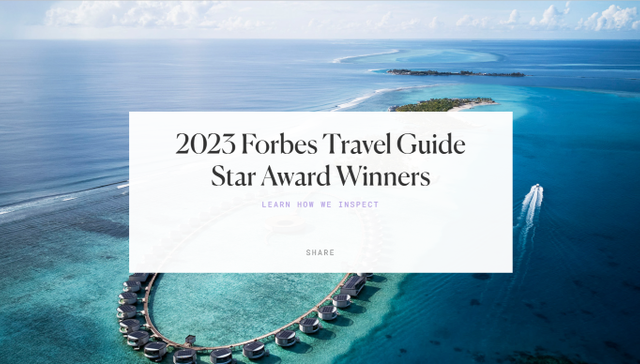 2023《福布斯旅游指南》发布，澳门成全球拥有福布斯五星级酒店数量最多的城市