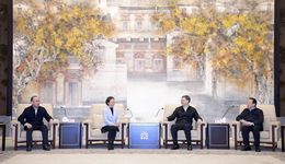 陳吉寧龔正與福建及三明黨政代表團(tuán)座談，共商革命老區(qū)振興發(fā)展、深化滬閩交流合作