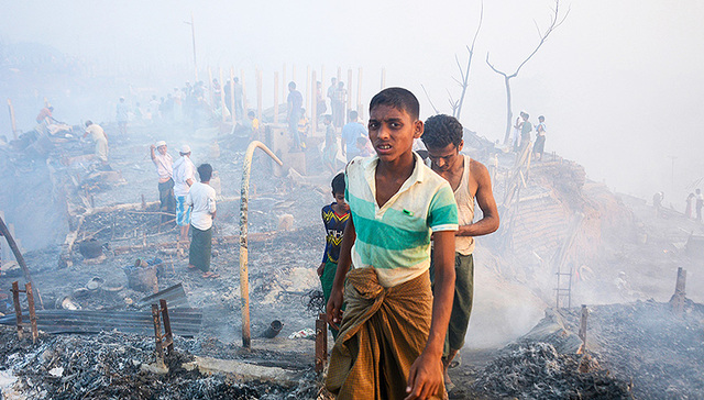 【图集】灾难频发！世界“最大难民营”再度失火，上万难民无家可归