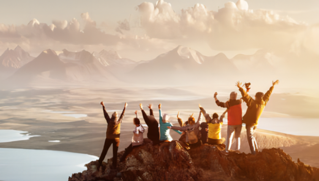 内卷,爬山,户外运动,