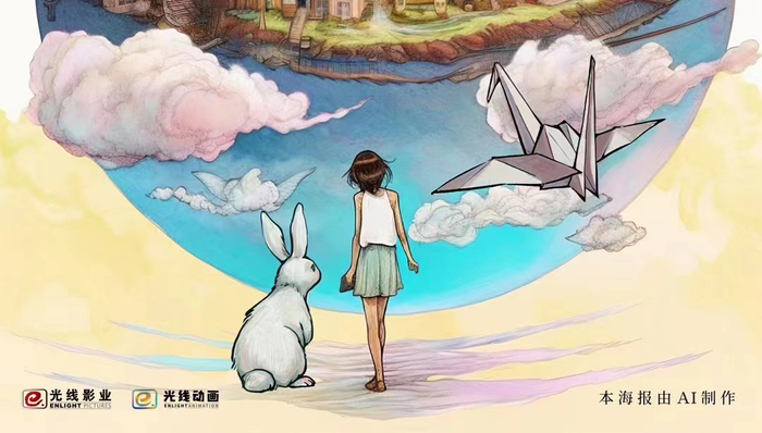 光线传媒释出首张AI绘制海报，动画电影产能步入加速期？