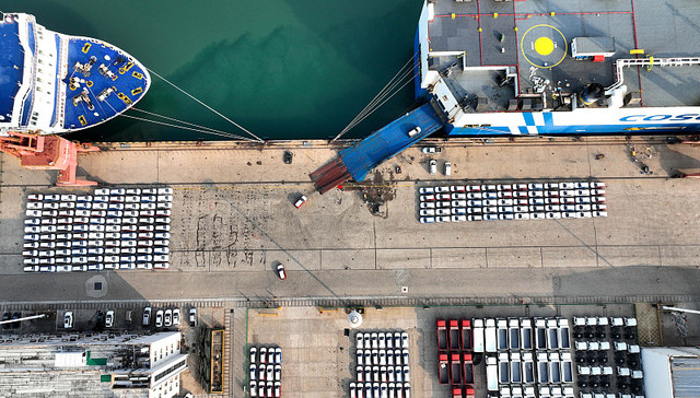 汽车出海，比亚迪，奇瑞，上汽，汽车运输船，出口