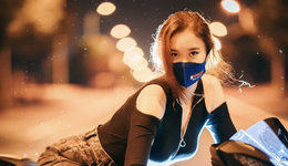 摩托车女骑士，流量新密码