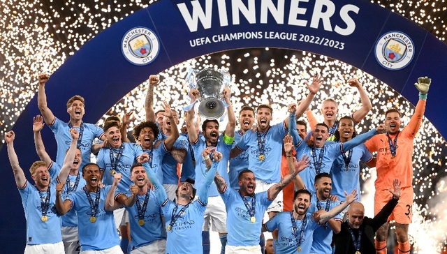 曼城首度加冕欧冠，奖金近3亿英镑的“三冠王”将再升值