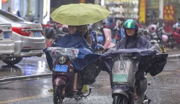 臺風“泰利”今晨在北海再次登陸，已減弱為強熱帶風暴