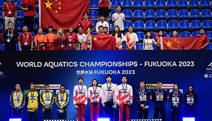 中国队20金榜首收官福冈游泳世锦赛，战绩助力收益提升