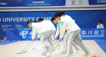 “小青椒”成都大运会赛场的靓丽风景线