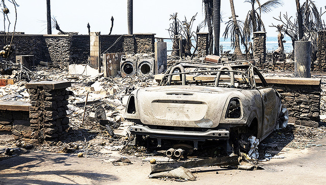【图集】美国夏威夷山火持续：超50人死亡，或成为该州有史以来最大自然灾害