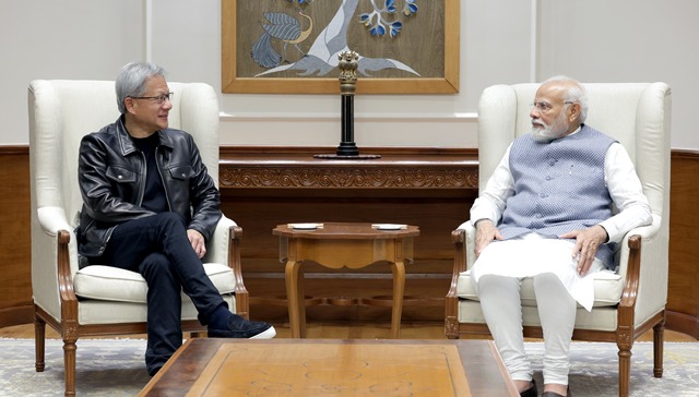 黄仁勋访印与莫迪会晤，称看好印度人工智能领域潜力